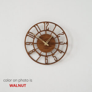 Modern wall clock with numbers