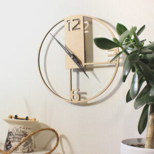 Wood wall clock unique