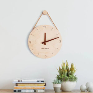 Beautiful Nordic Style Wall Clock with hour numbers