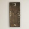 Beautiful Wood wall Clock Slim Hanging