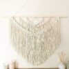 Amazing Hanging Macrame Beige Tapestry Handmade
