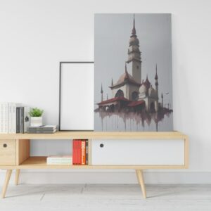 Mosque painting with islamic canvas art Printed wall art