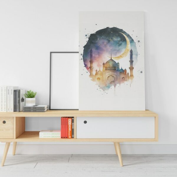 The atmosphere of Ramadan canvas Printed wall art