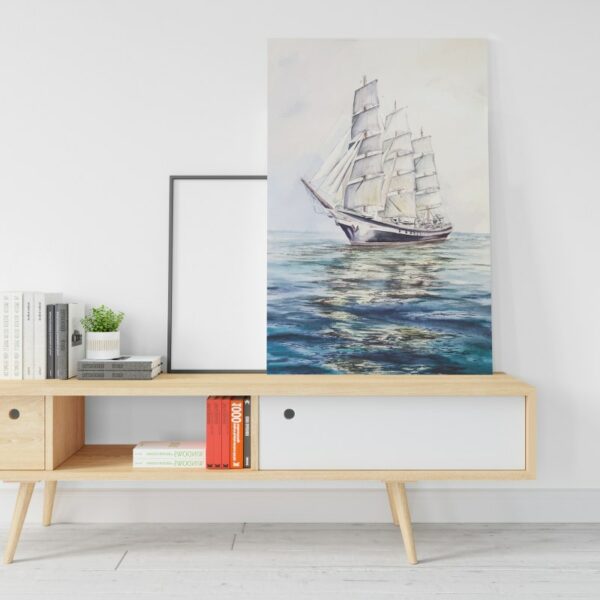 Sailing Boat Square canvas Diamond Printed wall art