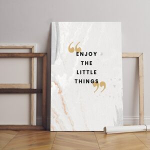 Beautiful little things postcard canvas Printed wall art