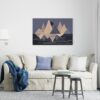 Triangles colorful canvas in an abstract geometric style Printed wall art