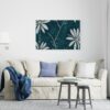 Tropical paradise canvas aster flower Printed wall art