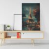 The Amazing Eiffel Tower canvas in Paris, France printed wall art