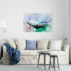 Beautiful Large canvas Sailboat Party Printed  wall art