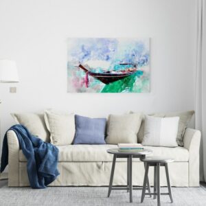 Beautiful Large canvas Sailboat Party Printed  wall art