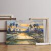 Beautiful canvas Peach Trees In Blossom-Printed  wall art