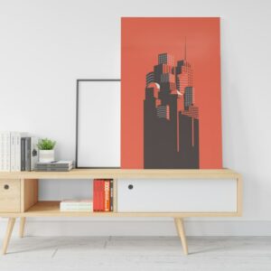 New York Skyline Art Print canvas Illustration Printed wall art