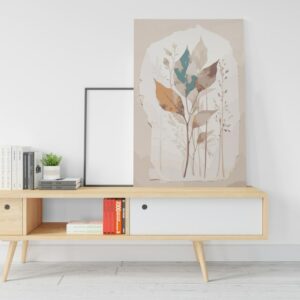 Abstract Watercolor canvas Botanical branches Printed wall art