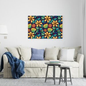 Beautiful background canvas full of blooming roses like spring flowers Printed wall art