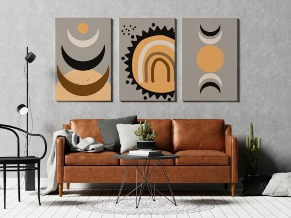 Beautiful Set Of 3 Printed canvas wall art
