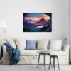 Beautiful canvas mountain range for breathtaking beauty in nature