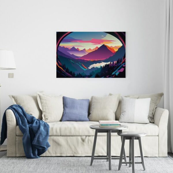 Beautiful canvas mountain range for breathtaking beauty in nature