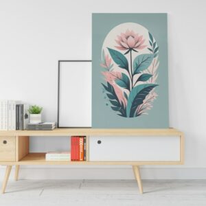 Amazing Watercolor canvas Painted Pink Petals Printed  wall art