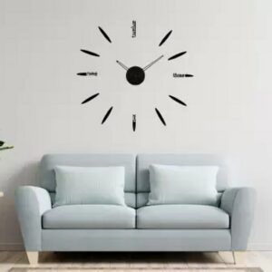 Beautiful wall clock 3D Wood Creative