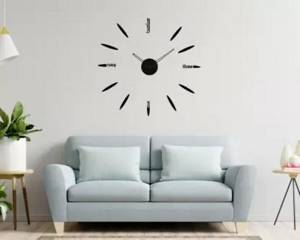 Beautiful wall clock 3D Wood Creative
