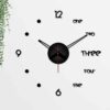 Great wall clock Words with Numbers 3D Infinity