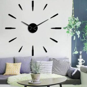 Great 3D Wall Clock Without Numbers