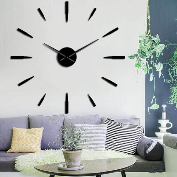 Great 3D Wall Clock Without Numbers