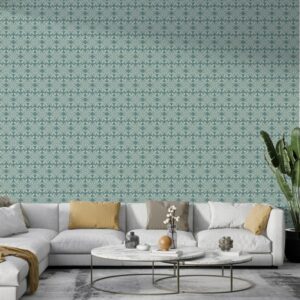 Luxury Royal Damask Brocade Velvet and Silk Seamless  Fabric Wallpaper Covers an area ​​up to 4.2mX3m with adhesive  and smoothing tool