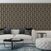 Decorative seamless floral Fabric Wallpaper Covers an area ​​up to 4.2mX3m with adhesive  and smoothing tool