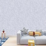 Circle Pattern Neutral Geometric  Fabric Wallpaper Covers an area ​​up to 4.2mX3m with adhesive  and smoothing tool