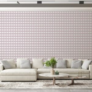 ورق حائط من القماش الملون بنمط هندسي متجه بدون درزات يغطي مساحة تصل إلى 4.2 متر × 3 متر باستخدام أداة لاصقة وتنعيم
