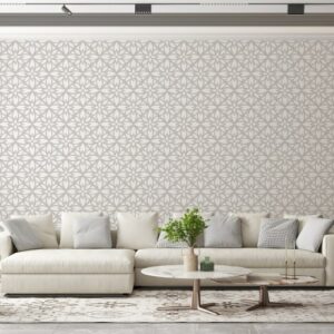 Amazing Wallpaper Striped Star by Star Fabric Wallpaper Covers an area ​​up to 4.2mX3m with adhesive  and smoothing tool