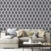Classic Wave pattern Fabric Wallpaper Covers an area ​​up to 4.2mX3m with adhesive  and smoothing tool
