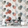 Pattern illustrations vector Design  Fabric Wallpaper Covers an area ​​up to 4.2mX3m with adhesive  and smoothing tool