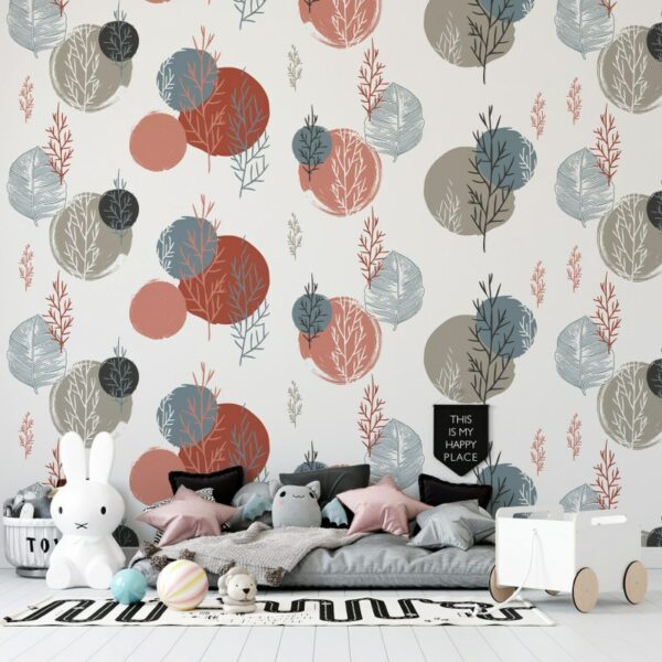 Pattern illustrations vector Design  Fabric Wallpaper Covers an area ​​up to 4.2mX3m with adhesive  and smoothing tool
