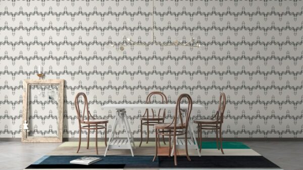 Amazing Abstract Seamless Lines Background Pattern  Fabric Wallpaper Covers an area ​​up to 4.2mX3m with adhesive  and smoothing tool