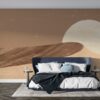 Landscape Boho Aesthetic  Fabric Wallpaper Covers an area ​​up to 4.2mX3m with adhesive  and smoothing tool