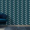 Tropical paradise aster flower Background Fabric Wallpaper Covers an area ​​up to 4.2mX3m with adhesive  and smoothing tool