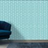 Beautiful Geometric Seamless Pattern Fabric Wallpaper Covers an area ​​up to 4.2mX3m with adhesive  and smoothing tool