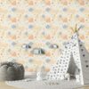 Bohemian baby pattern Seamless in boho style Fabric Wallpaper Covers an area ​​up to 4.2mX3m with adhesive  and smoothing tool