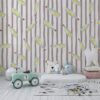 Abstract seamless pattern with simple random bottles with message ornament Fabric Wallpaper Covers an area ​​up to 4.2mX3m with adhesive  and smoothing tool