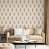 Ethnic oriental ikat seamless pattern Fabric Wallpaper Covers an area ​​up to 4.2mX3m with adhesive  and smoothing tool