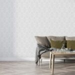 Moroccan seamless patterns background  Fabric Wallpaper Covers an area ​​up to 4.2mX3m with adhesive  and smoothing tool