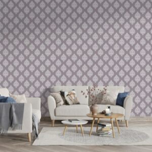 3D Gray Vector Illustration Fabric Wallpaper Covers an area ​​up to 4.2mX3m with adhesive  and smoothing tool
