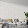 Classic texture Fabric Wallpaper Covers an area ​​up to 4.2mX3m with adhesive  and smoothing tool