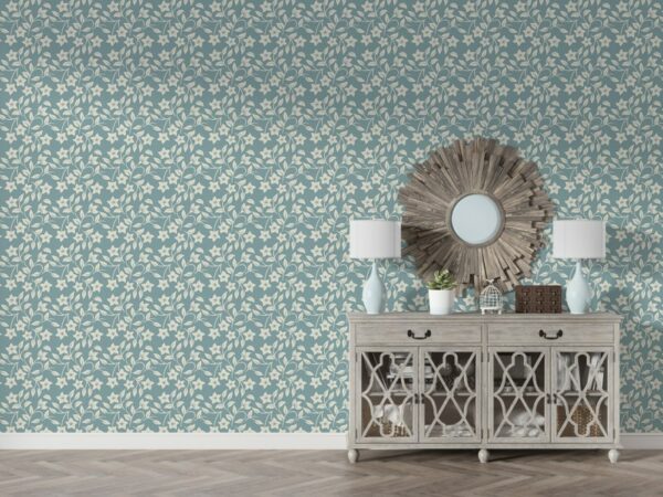 Floral decoration vector seamless pattern Fabric Wallpaper Covers an area ​​up to 4.2mX3m with adhesive  and smoothing tool