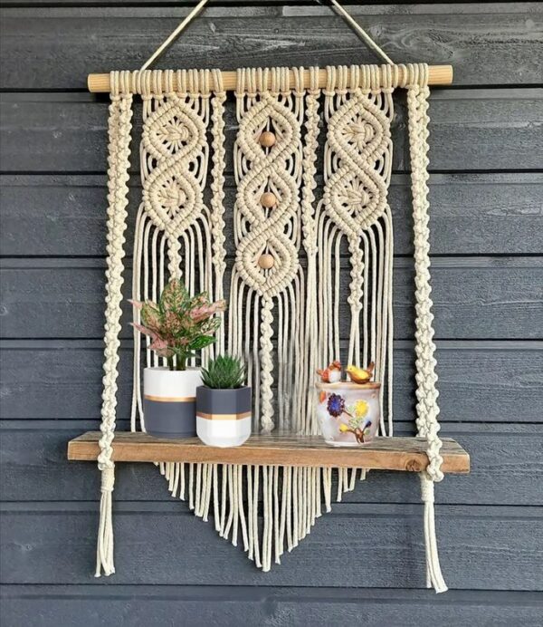 Amazing Macrame Wall Hanging Shelf Handmade
