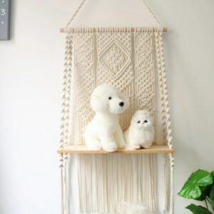 Large Macrame Wall Hanging Shelf Handmade