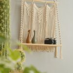Macrame Wall Hanging Farmhouse Shelves Handmade