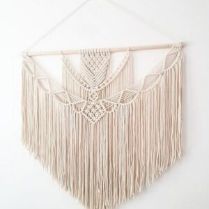 Handwoven Cotton Wall Hanging Macrame Tapestry